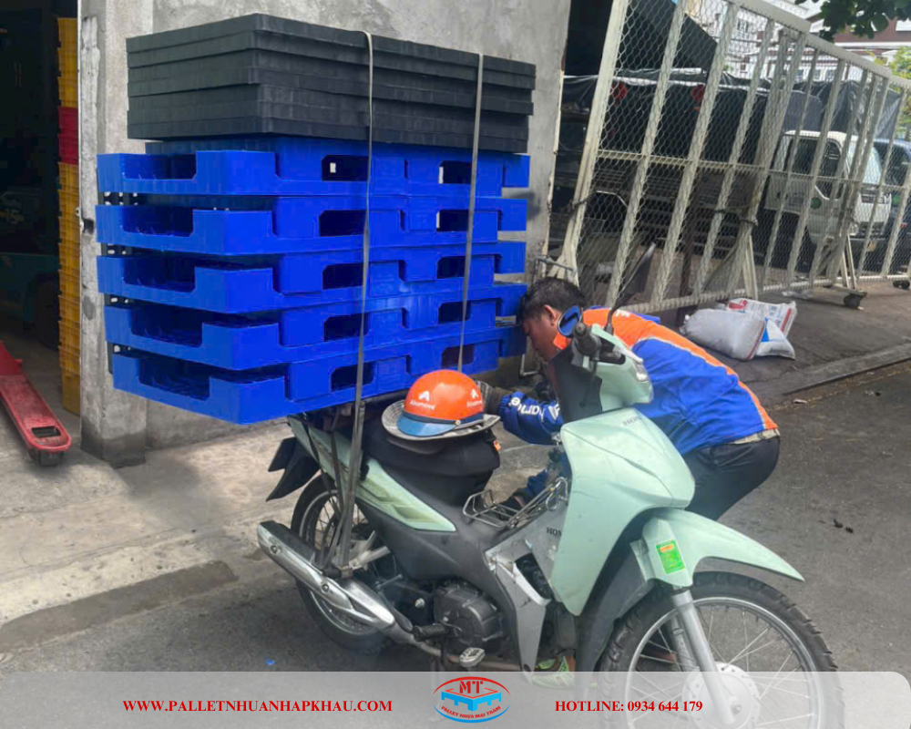 Pallet nhựa sạch sẽ, gọn, nhẹ, dễ dùng