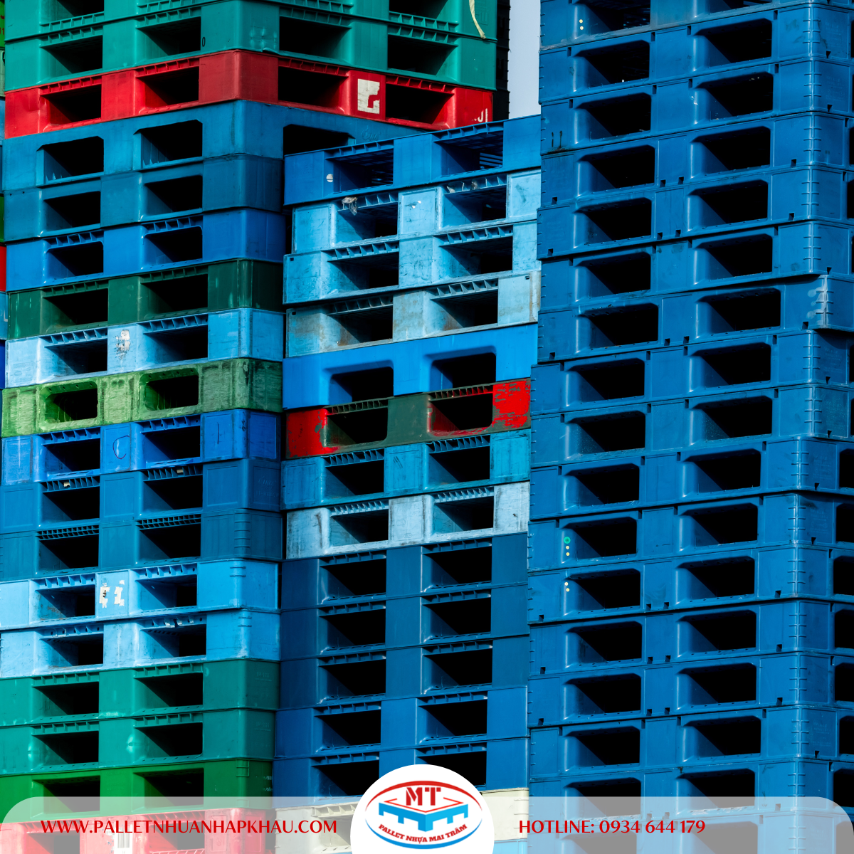 Pallet nhựa cũ Cần Thơ được ưa chuộng do giá rẻ