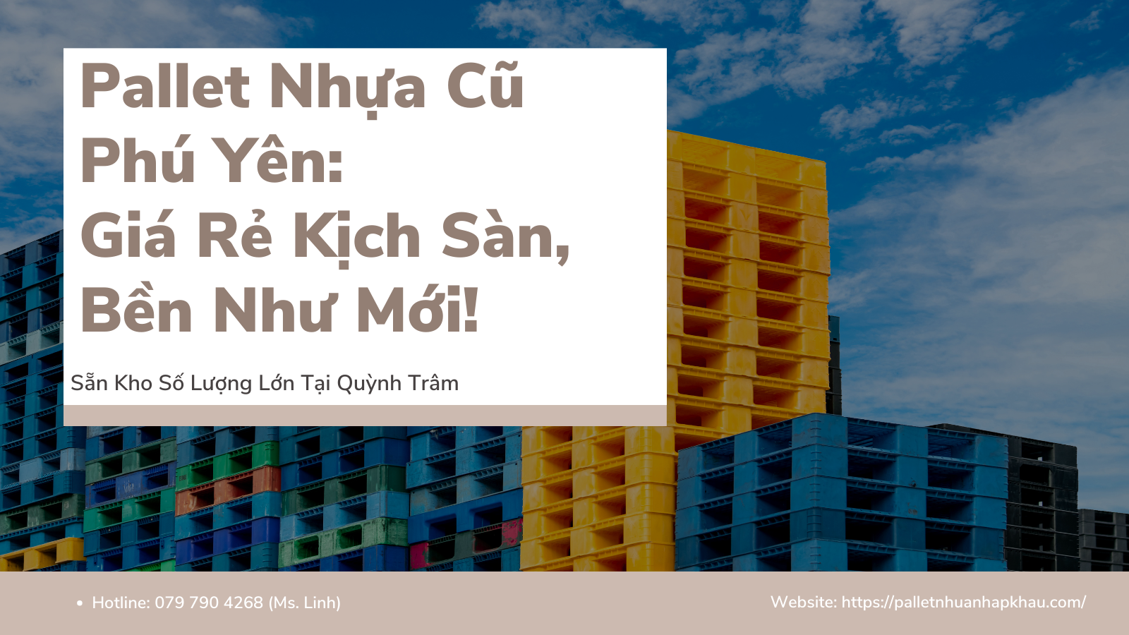 Pallet Nhựa Cũ Phú Yên: Giá Rẻ Kịch Sàn, Bền Như Mới!
