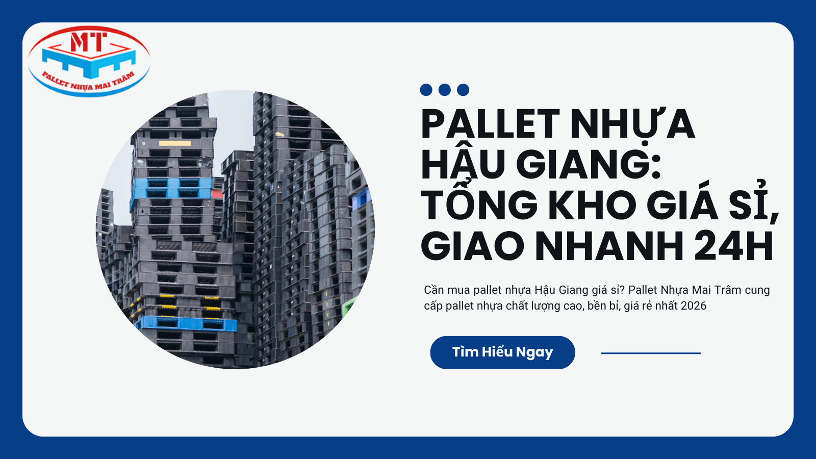 Pallet Nhựa Hậu Giang: Tổng Kho Giá Sỉ, Giao Nhanh 24h