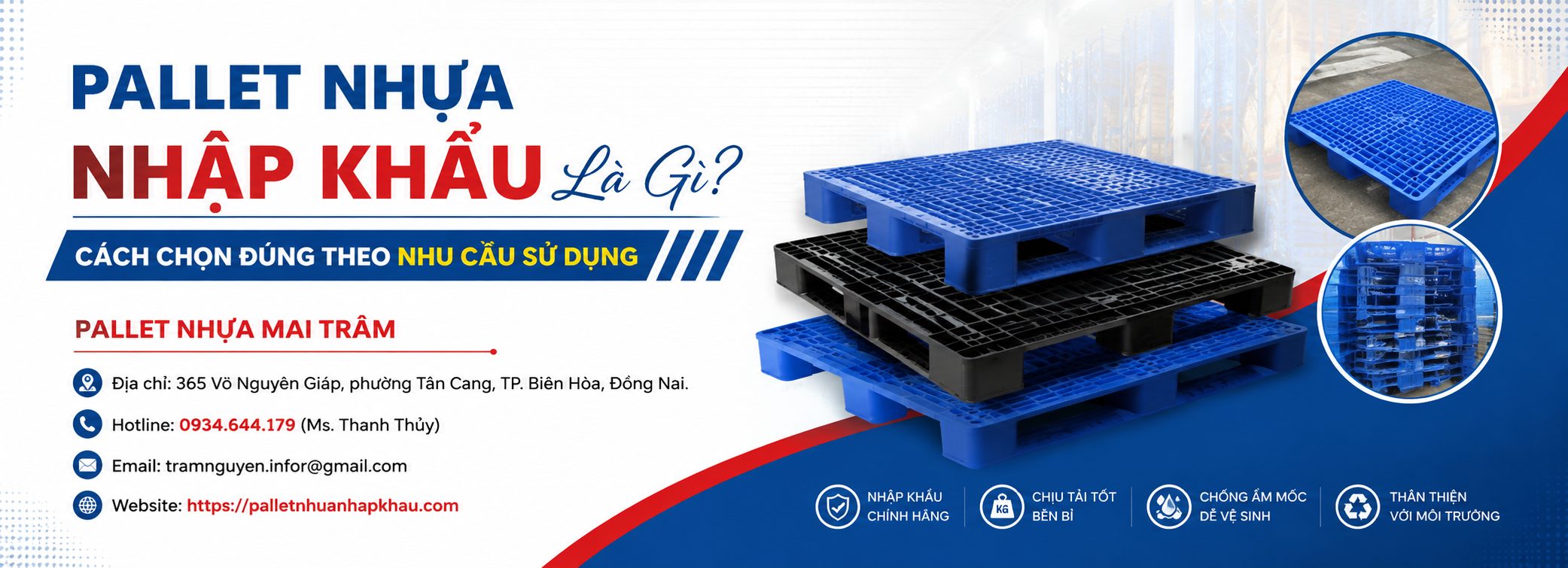 Pallet Nhựa Nhập Khẩu Là Gì? Cách Chọn Đúng Theo Nhu Cầu Sử Dụng